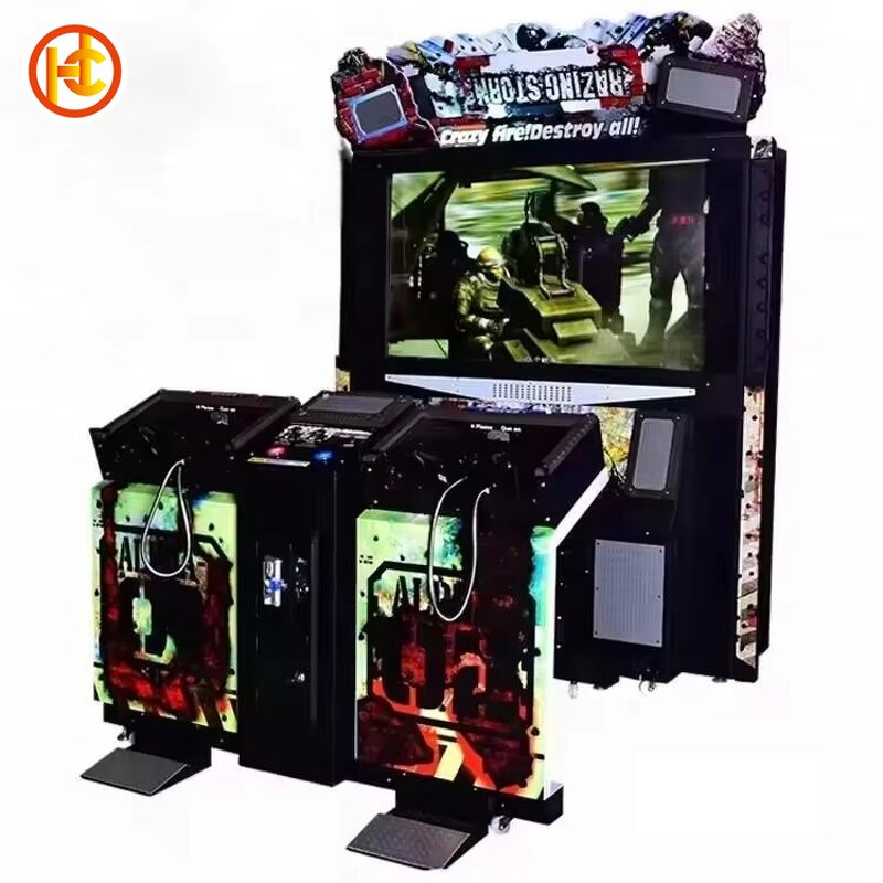 Arcade Game Machine Manufacturer - Double Player Razing Storm Coin Operated Shooting Simulator Metal Kids