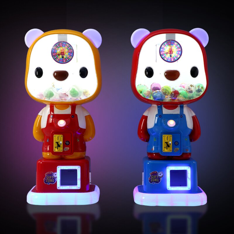 Vending Machine Manufacturer - Cute Bear Coin Operated Capsule Toy Metal Shopping Malls