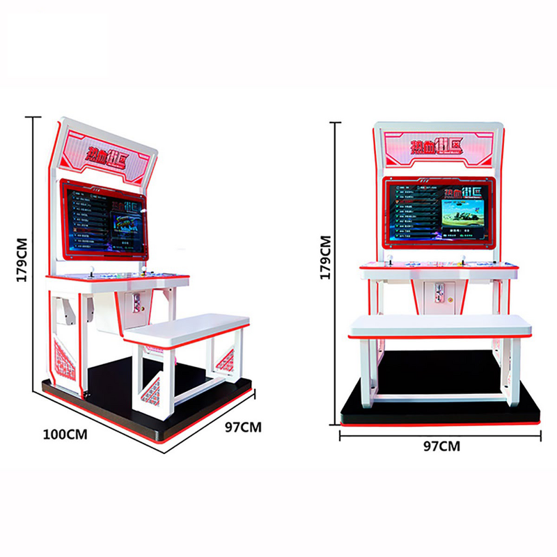 Arcade Game Manufacturer - Fighting Machine 32/48 Inches Coin Operated Button Lights Retro Arcade Game