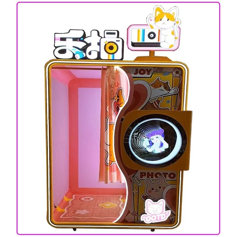 Vending Machine Manufacturer - 2024 Automatic Coin-Operated Photo Booth Vending Commercial Crane New Design
