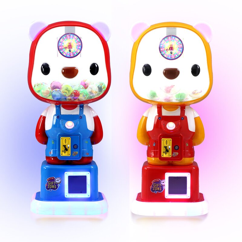 Vending Machine Manufacturer - Cute Bear Coin Operated Capsule Toy Metal Shopping Malls