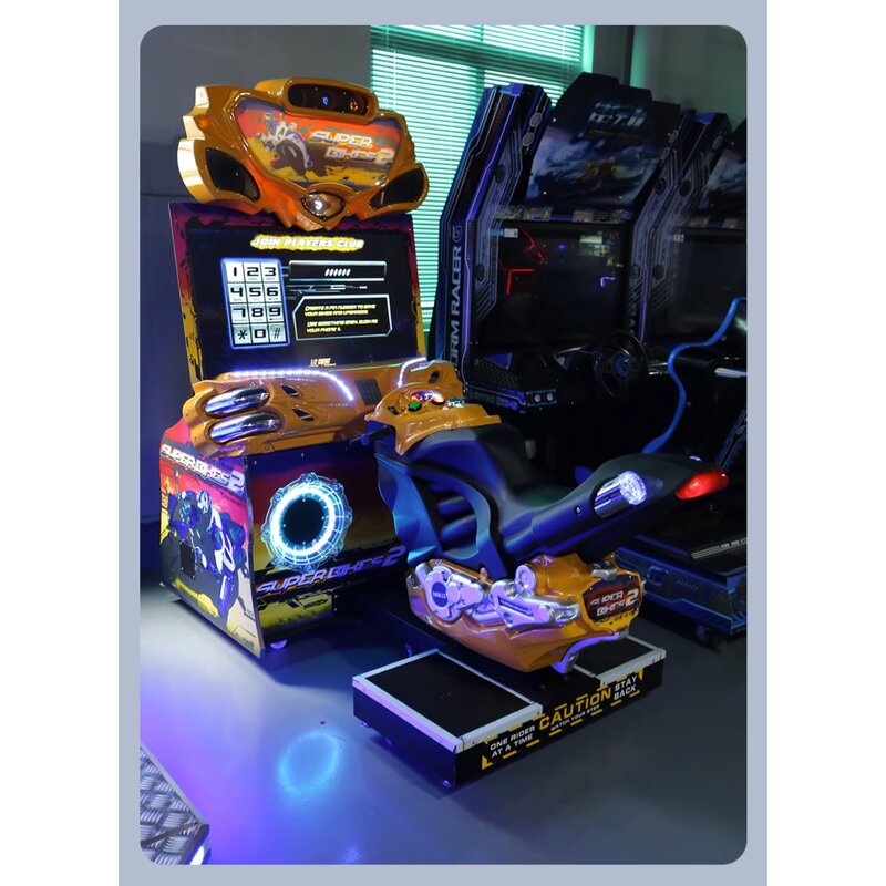 Arcade Game Manufacturer - Super Racing Motorcycle Simulator 220V Plastic Children Amusement
