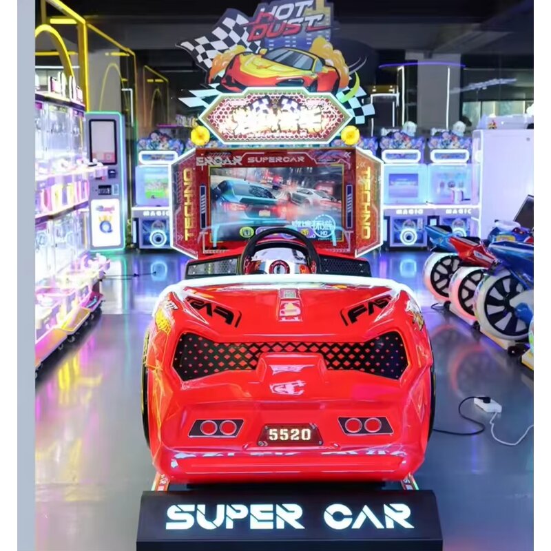 Arcade Game Manufacturer - Metal Wood Cabinet Racing Arcade 220V Seat Kids Shopping Mall