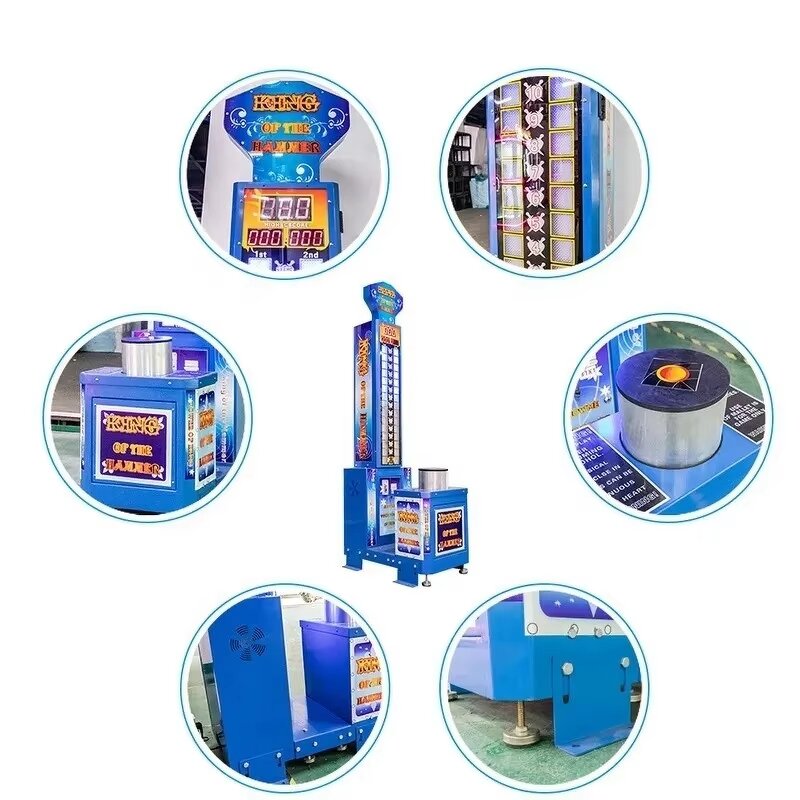 Arcade Game Manufacturer - King Hammer Durable Metal Plastic Coin Operated Adult Ticket Redemption