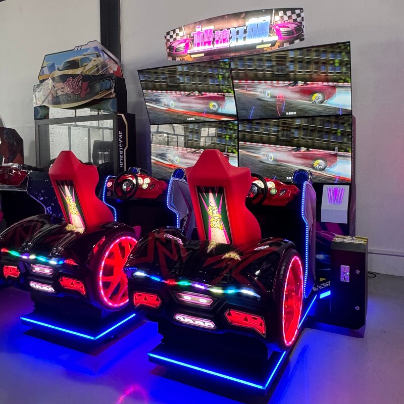 Arcade Game Manufacturer - Speedy Motorcycle Racing Simulator Exciting Coin-Operated Car Racing Console