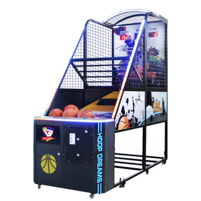Arcade Game Manufacturer - OEM Basketball Arcade Coin Operated Metal Plastic Kids Shooting Game English