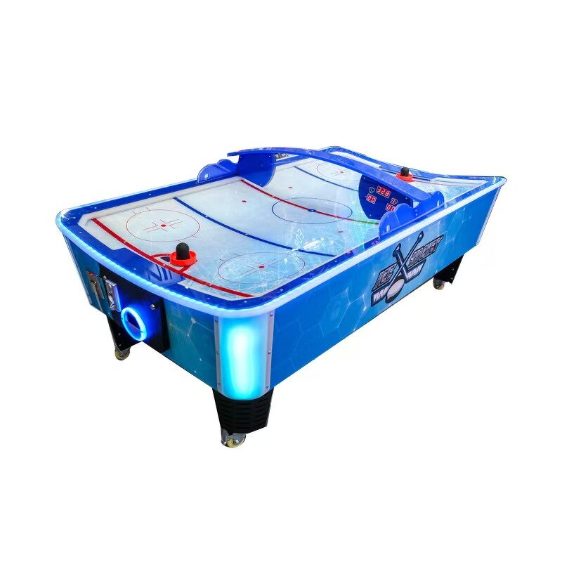 Game Table Manufacturer - Customized Curved Air Hockey Wooden Metal Indoor Sports Coin Operated English