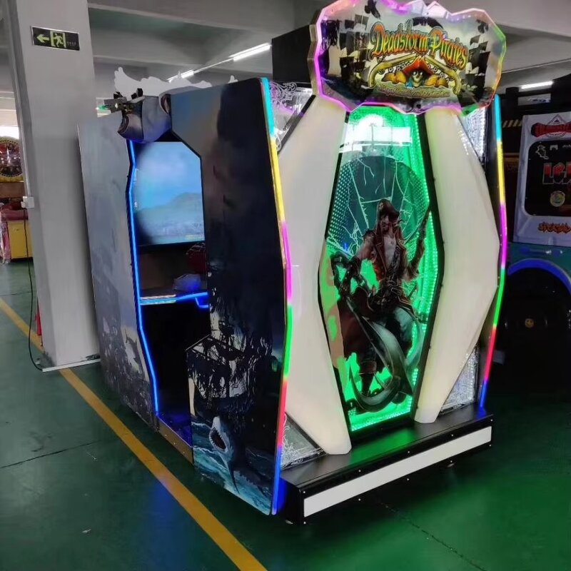 Video Game Machine Manufacturer - Pirates Arcade Coin Operated Shooting Gun Game Metal Plastic 220V