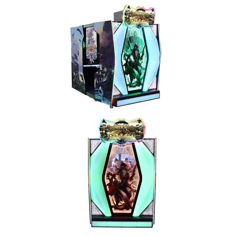 Video Game Machine Manufacturer - Pirates Arcade Coin Operated Shooting Gun Game Metal Plastic 220V