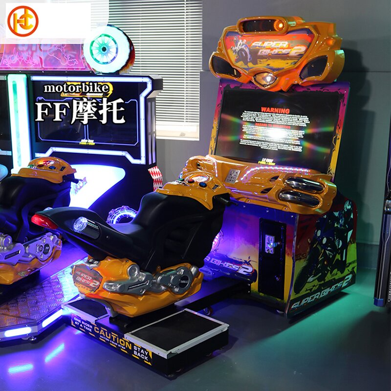 Arcade Game Manufacturer - Super Racing Motorcycle Simulator 220V Plastic Children Amusement