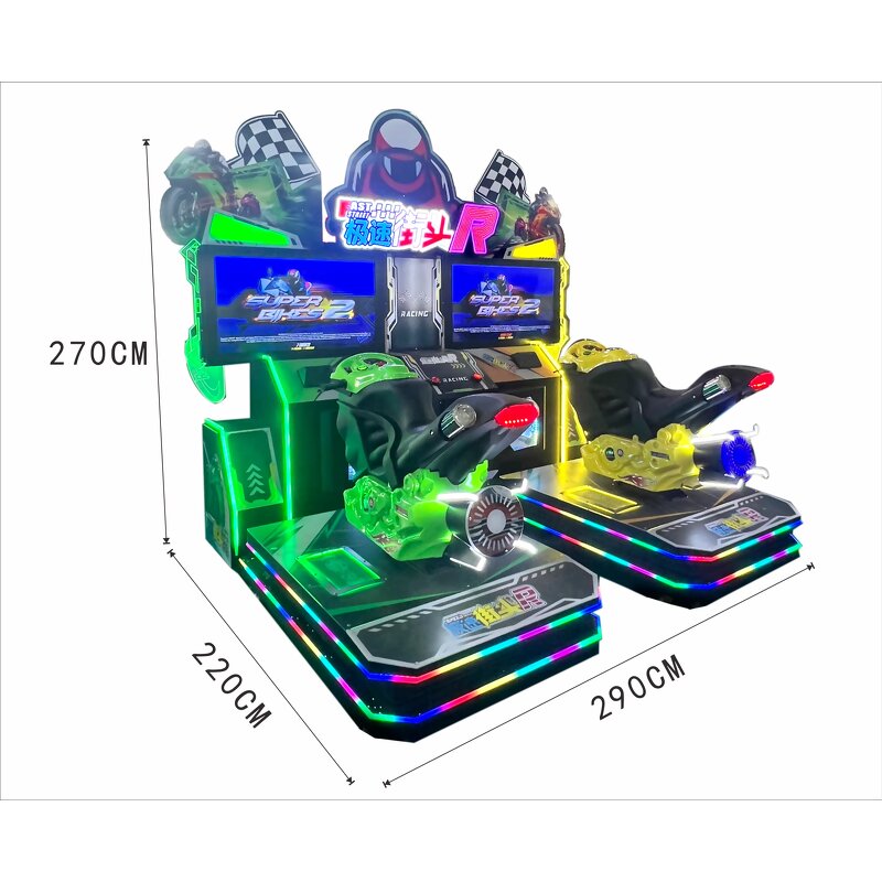 Arcade Game Manufacturer - Luxury 2-Player Racing Simulator Metal Plastic 1-Year Warranty Shopping Malls