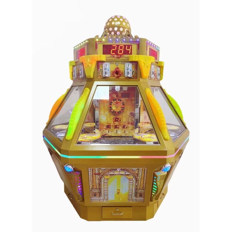Arcade Game Manufacturer - 6-Player Gold Fort Coin Pusher Indoor Amusement Metal Factory Price