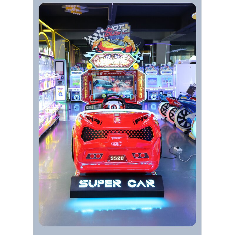 Arcade Game Manufacturer - Metal Wood Cabinet Racing Arcade 220V Seat Kids Shopping Mall