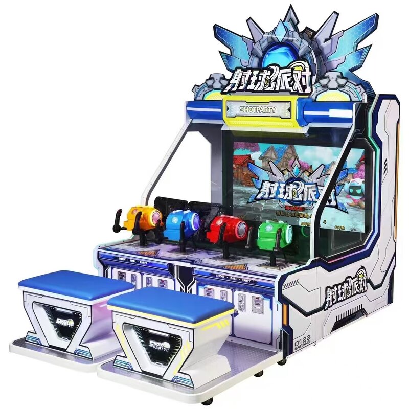 Arcade Game Machine Manufacturer - Indoor 4-Player Mini Metal Board Ball Shooting 220V 6+