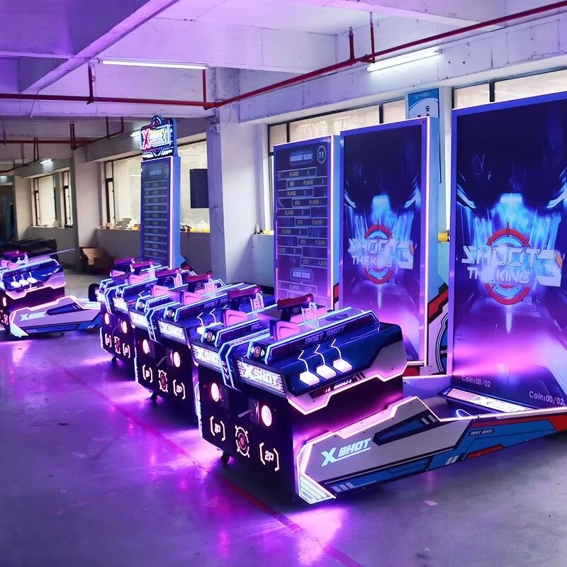 Video Game Machine Manufacturer - 2 Players Quick Shooting Simulator Coin Operated Kids Home Entertainment