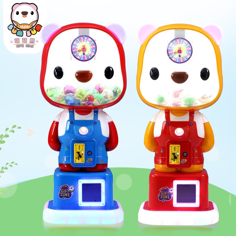 Vending Machine Manufacturer - Cute Bear Coin Operated Capsule Toy Metal Shopping Malls