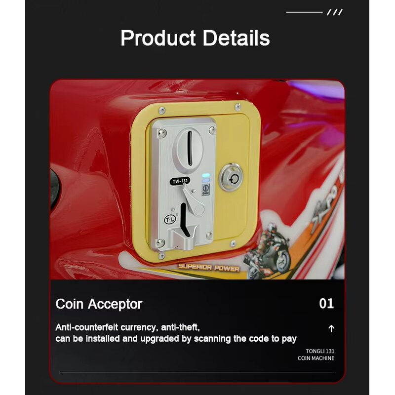 Arcade Game Manufacturer - Single Rocking Moto Racing Simulator Coin Pusher Kid-Friendly Manufacturer