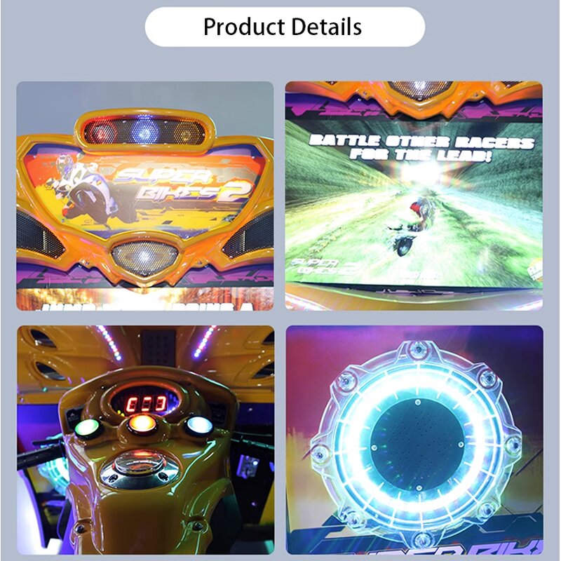 Arcade Game Manufacturer - Super Racing Motorcycle Simulator 220V Plastic Children Amusement