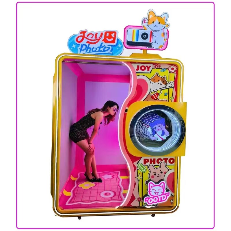 Vending Machine Manufacturer - 2024 Automatic Coin-Operated Photo Booth Vending Commercial Crane New Design