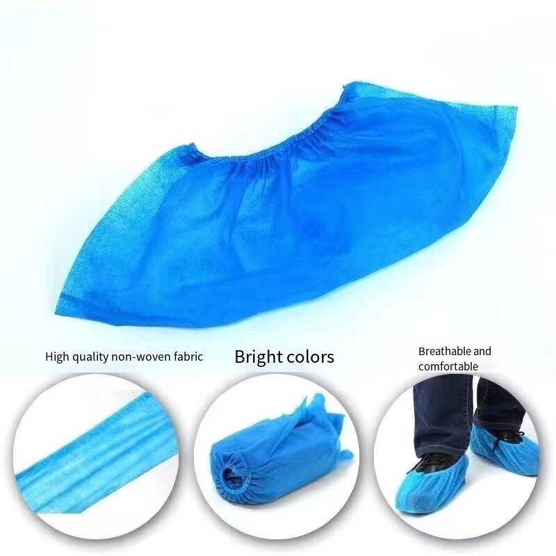 PE Shoe Covers Manufacturer - Disposable Hygienic 100 Pack Waterproof Non-slip