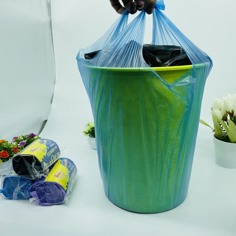 Vest Style Garbage Bag Manufacturer - Disposable PE with Rolled for Kitchen Restaurant