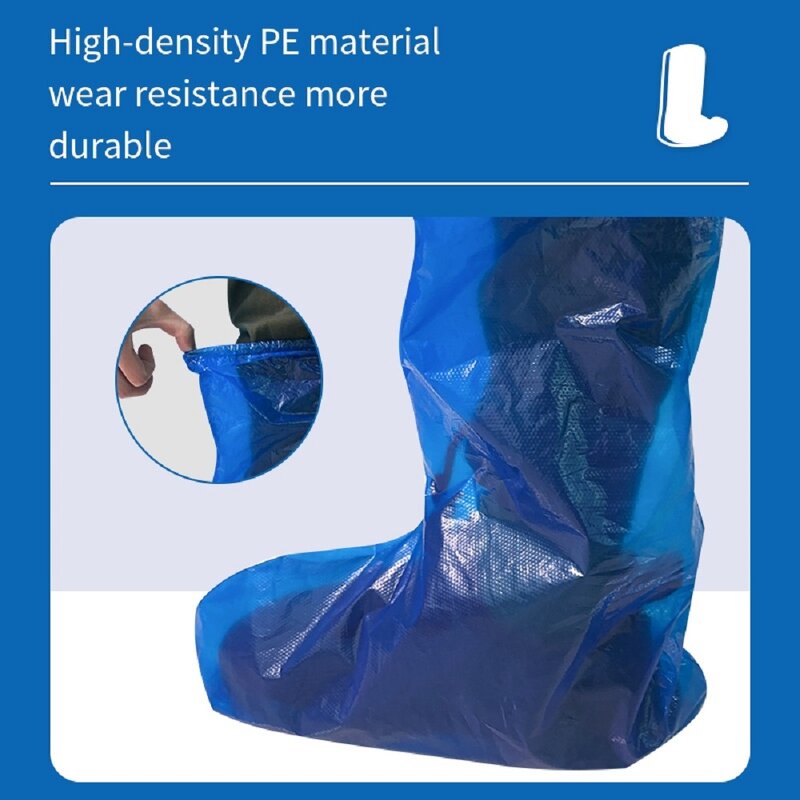 CPE Shoe Cover Manufacturer - Disposable Indoor Anti-Slip Waterproof Extra Thick