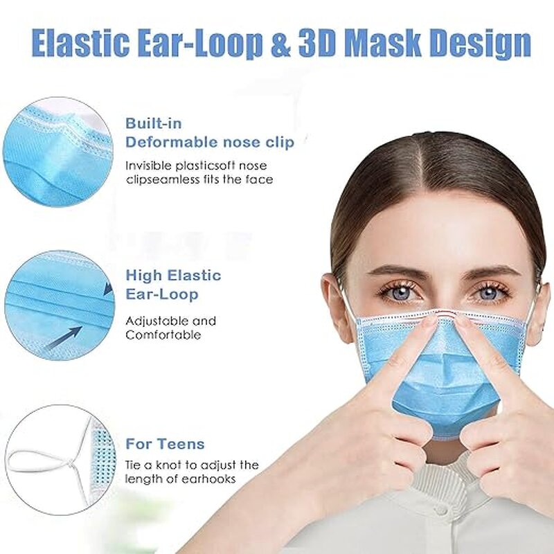 Disposable Mask Manufacturer - Blue Three-Layer for Adults & Children Anti-Itch