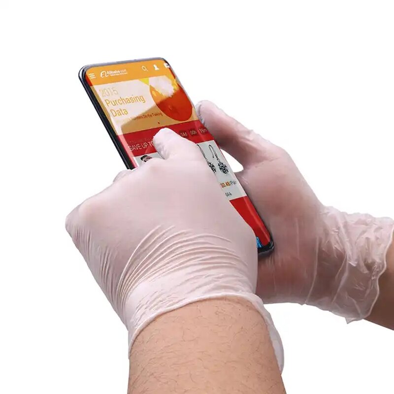 Rubber Gloves Manufacturer - Disposable White Heavy-Duty for Dishwashing Cleaning