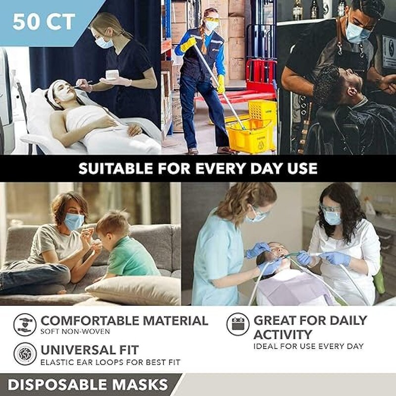 Disposable Mask Manufacturer - Blue Three-Layer for Adults & Children Anti-Itch