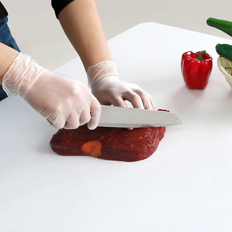 Rubber Gloves Manufacturer - Disposable White Heavy-Duty for Dishwashing Cleaning