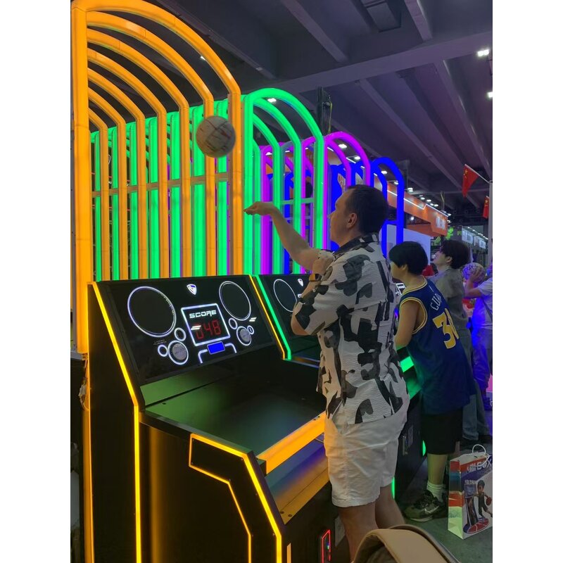 Arcade Machine Manufacturer - Mini 220V LED with Digital Printing Simulator English Plastic Basketball