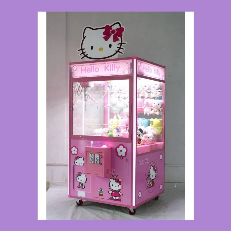 Claw Crane Machine Manufacturer - Coin Operated Toy Vending with Bill Acceptor Wooden Big Mac