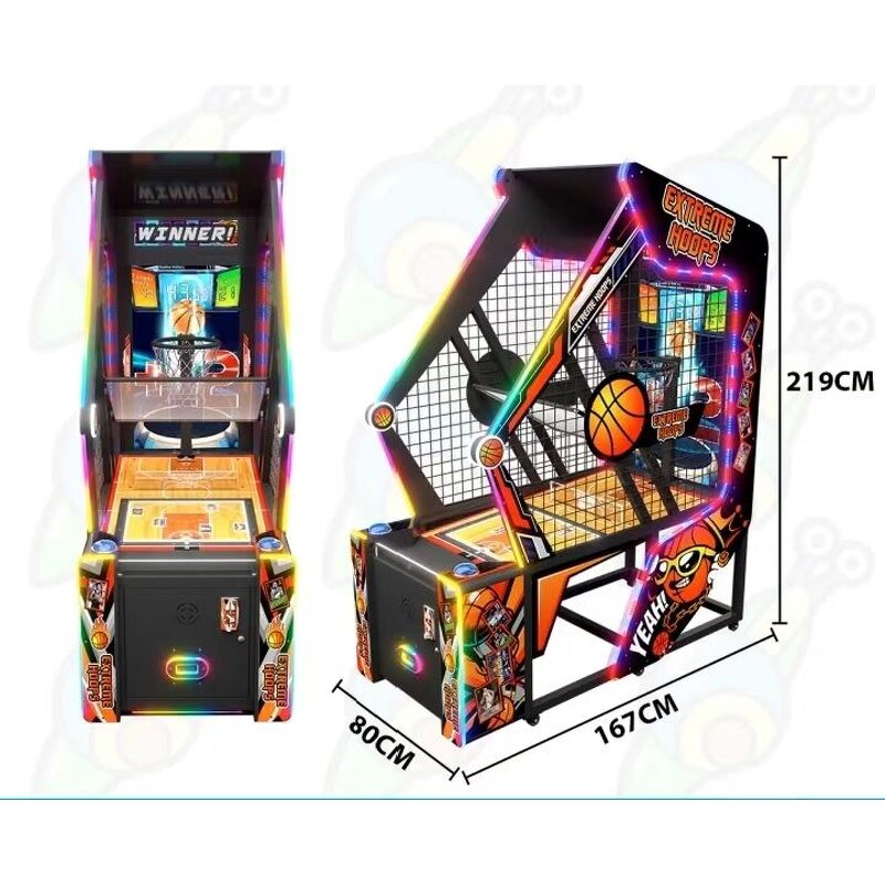 Basketball Machine Manufacturer - Mini 220V LED Arcade Rechargeable with English-Vending