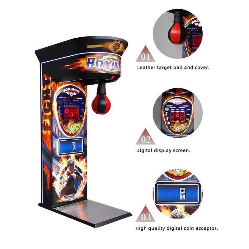 Boxing Simulator Machine Manufacturer - Interactive 220V Adult Arcade Coin Pusher for Sports Fans