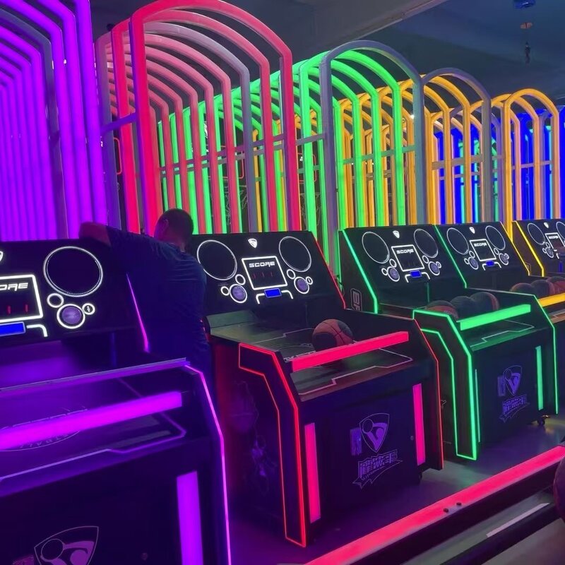 Arcade Machine Manufacturer - Mini 220V LED with Digital Printing Simulator English Plastic Basketball