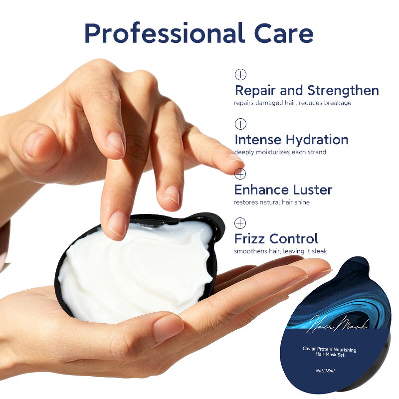 Hair Mask Set Manufacturer - Top Selling Caviar Repair Nourishes Hydrates Private Label