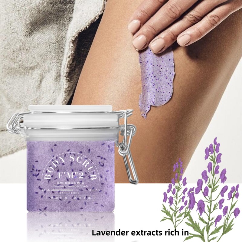 Body Scrub Manufacturer - Wholesale Custom Organic Herbal Lavender for Women & Men Fights Acne