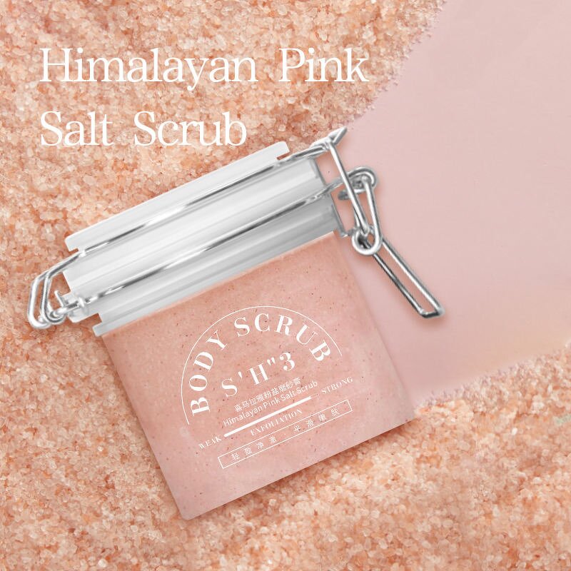 Body Scrub Manufacturer - OEM Private Label Pink Himalayan Salt Whitening Deep Cleaning Exfoliating