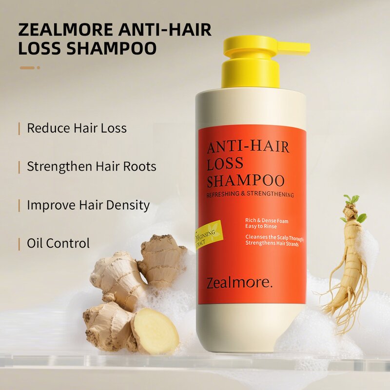 Shampoo Manufacturer - Wholesale Zealmore Daily Care Anti-Hair Loss Oil Control with Ginseng Ginger