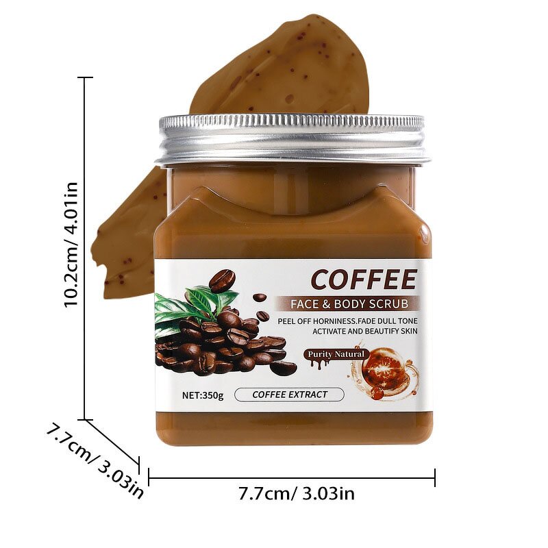 Body Scrub Cream Manufacturer - 350g Fruit Strawberry Coconut Mango Avocado Coffee Rose Turmeric