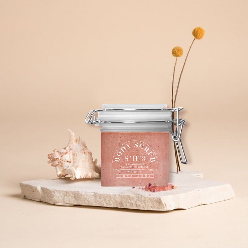 Body Scrub Manufacturer - OEM Private Label Pink Himalayan Salt Whitening Deep Cleaning Exfoliating