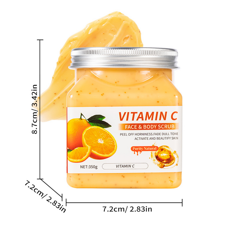 Body Scrub Manufacturer - Manufacturer Wholesale Moisturizing Exfoliating with Coconut Orange VC