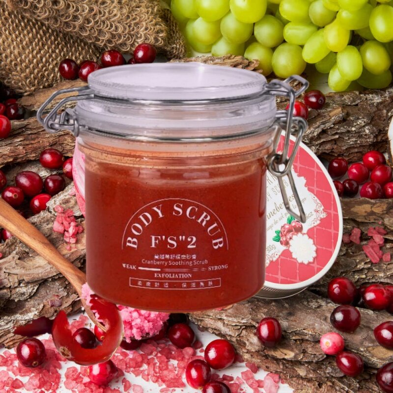 Body Scrub Manufacturer - 100% Natural Exfoliating Anti-Aging Cranberry Peach with Honey