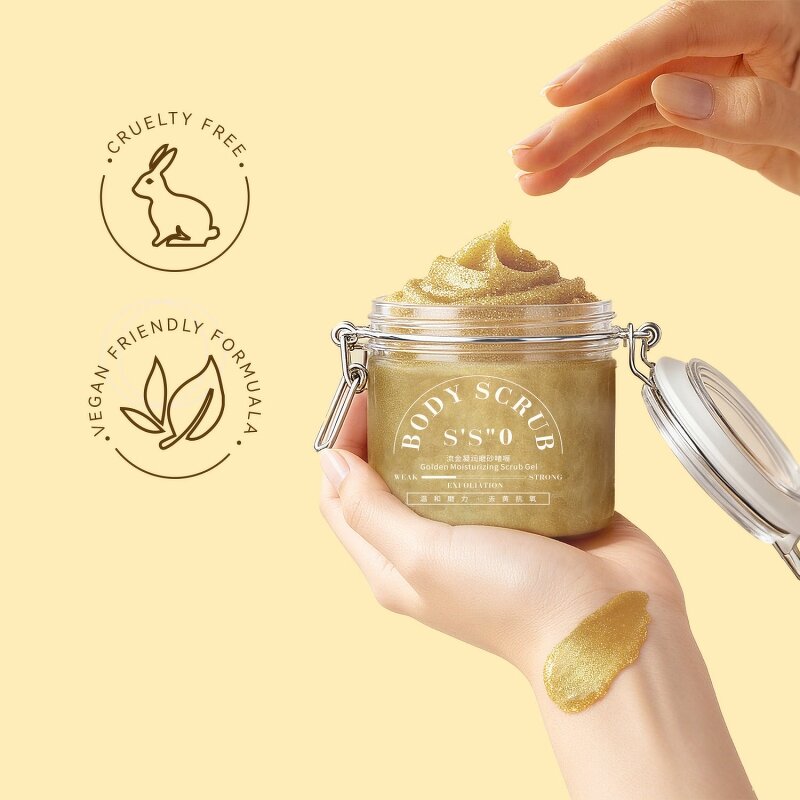 Body Polish Cream Manufacturer - Private Label 24K Gold Whitening Anti Aging Exfoliating Moisturizing