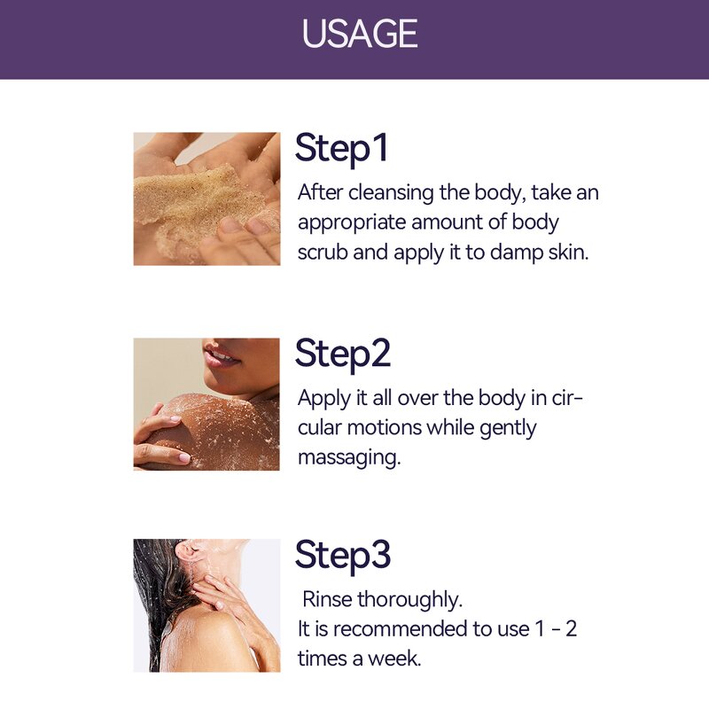 Body Scrub Manufacturer - OEM ODM Lavender Scented Dead Salt Deep Cleaning Exfoliating Firming