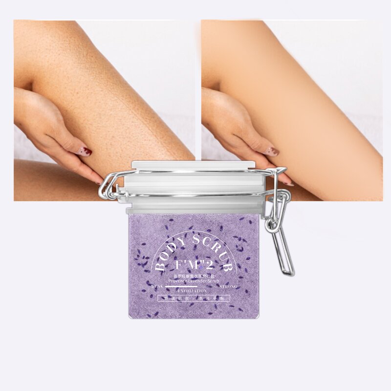 Body Scrub Manufacturer - OEM ODM Lavender Scented Dead Salt Deep Cleaning Exfoliating Firming
