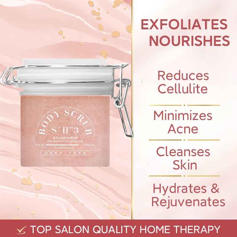 Body Scrub Manufacturer - Natural Minerals Himalayan Salt Moisturizing Pink Salt Exfoliating