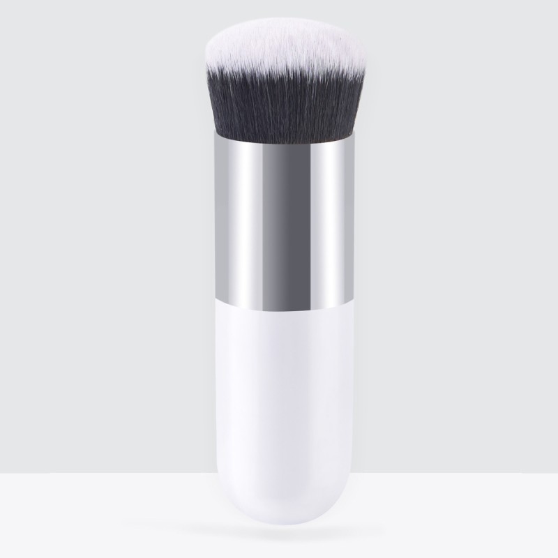 Single Makeup Brush Supplier - OEM Luxury Plastic Handle Soft Foundation Brush