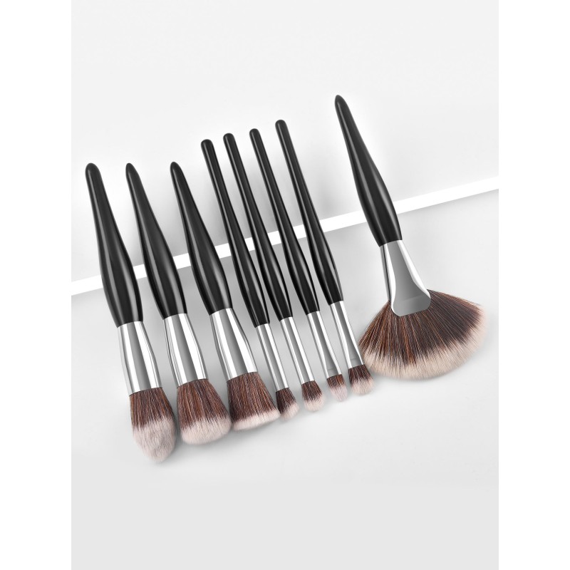 Makeup Brush Set Manufacturer - OEM 8 Brush Set Eyeshadow Lip Contour Portable