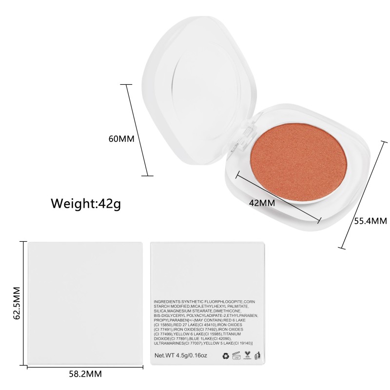 Blush Powder Factory - OEM Cheek Blush Waterproof Natural Peach Highlighter